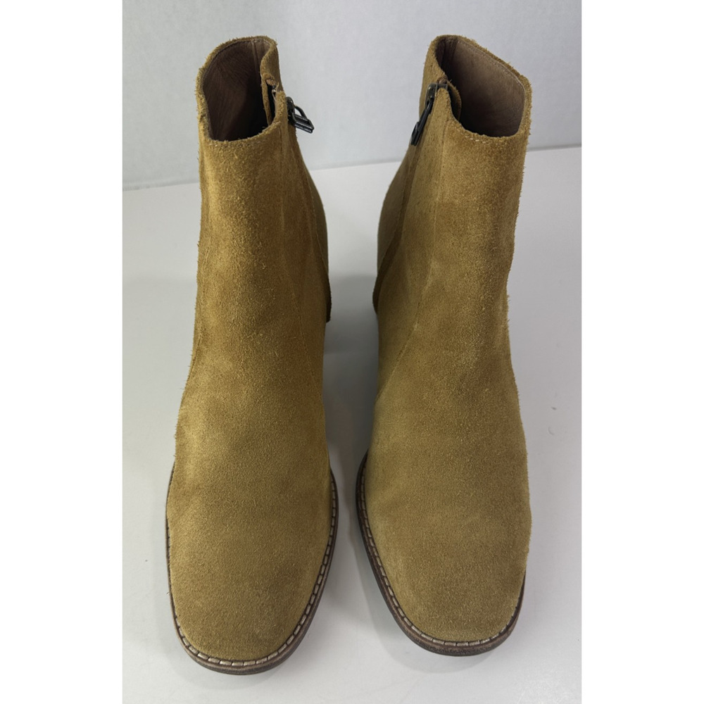 Madewell Bryce Suede Women's Heeled Ankle Boots Size 9 M4674 Chestnut Brown - Picture 15 of 16